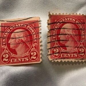 George Washington Two Cent USPS Stamp Red Rare!!!! 1900s #205662306975